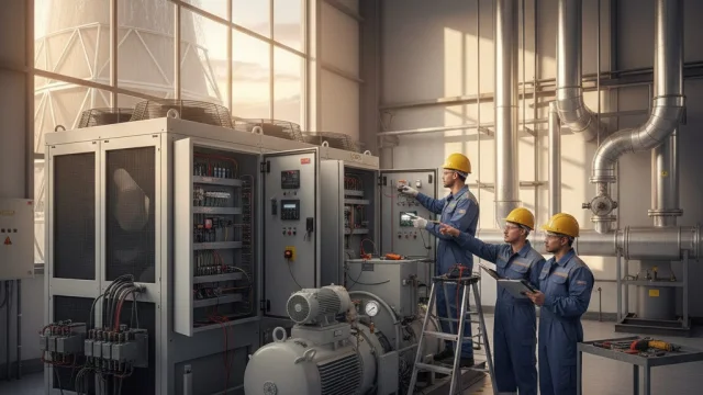 Các bước kiểm tra trước khi vận hành lại máy lạnh công nghiệp sau thời gian dài nghỉ.