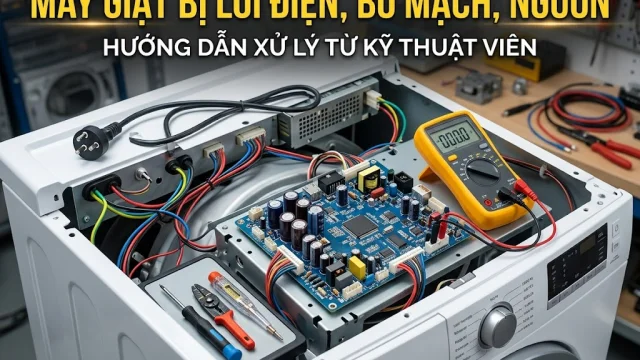 Máy Giặt Bị Lỗi Điện, Bo Mạch, Nguồn: Hướng Dẫn Xử Lý Từ Kỹ Thuật Viên