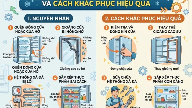 Nguyên Nhân Tủ Lạnh Đóng Tuyết Dày Và Cách Khắc Phục Hiệu Quả