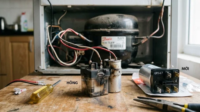 Triệu Chứng Tủ Lạnh Hỏng Rơ Le Khởi Động Và Cách Thay Thế