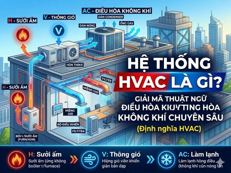 Hệ Thống HVAC Là Gì? Giải Mã Thuật Ngữ Điều Hòa Không Khí Chuyên Sâu