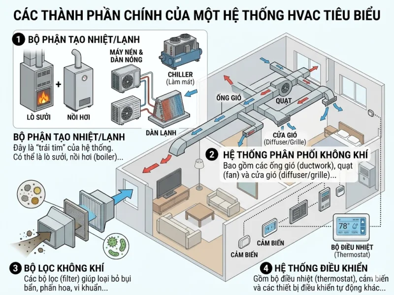 Hệ Thống HVAC Là Gì? Giải Mã Thuật Ngữ Điều Hòa Không Khí Chuyên Sâu