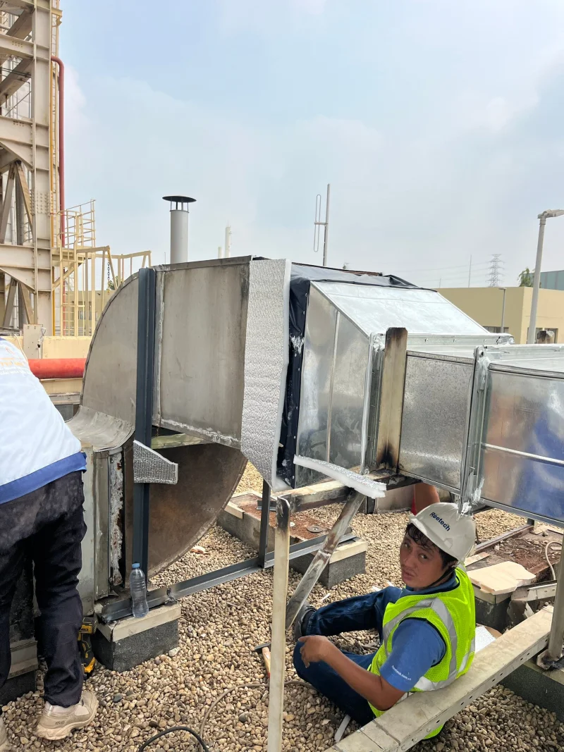 Thi Công Hệ Máy Lạnh Ống Gió 25HP Cho Nhà Máy Nhiệt Điện Phú Mỹ 2 - Vũng Tàu