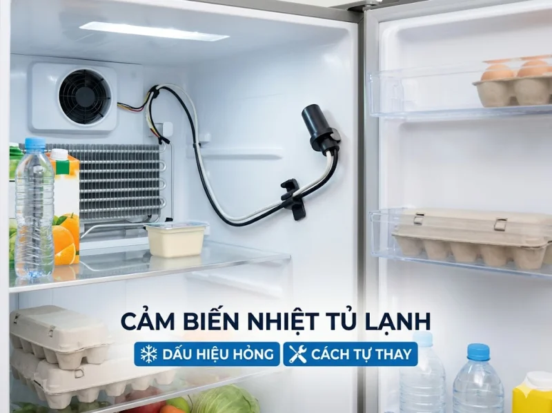 Cảm Biến Nhiệt Tủ Lạnh Là Gì? Dấu Hiệu Hỏng & Cách Tự Thay Đơn Giản