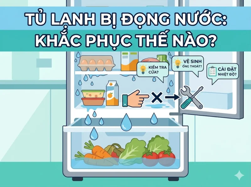 Tủ Lạnh Bị Đọng Nước Ngăn Rau Củ, Ngăn Mát: Khắc Phục Thế Nào?
