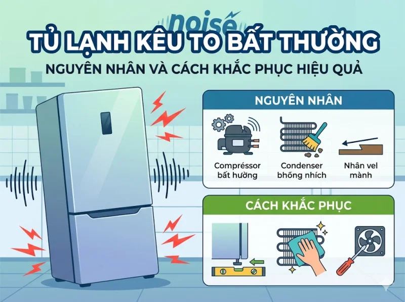 Tủ Lạnh Kêu To Bất Thường: Nguyên Nhân và Cách Khắc Phục Hiệu Quả