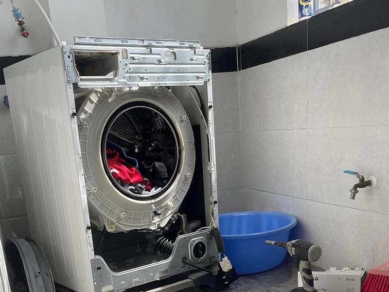 Sửa máy giặt LG tại Mỹ Phước Bến Cát - Xử lý cặn nước giếng