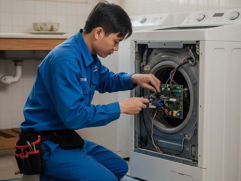 Vệ sinh máy giặt tại chung cư Phú Thọ Thủ Dầu Một
