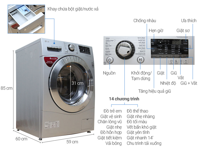 Tìm Hiểu Chế Độ Vệ Sinh Lồng Giặt Của Máy Giặt Lg - 0906.233.997